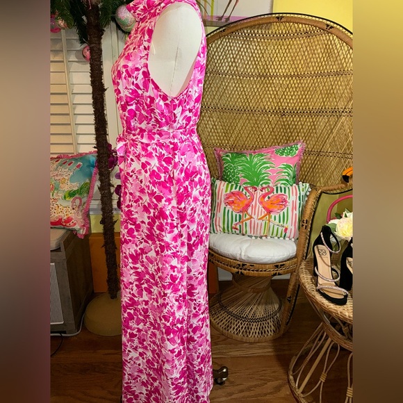 Vince Camuto Sleeveless Mock Neck Floral Maxi Dress Size M - Picture 5 of 15